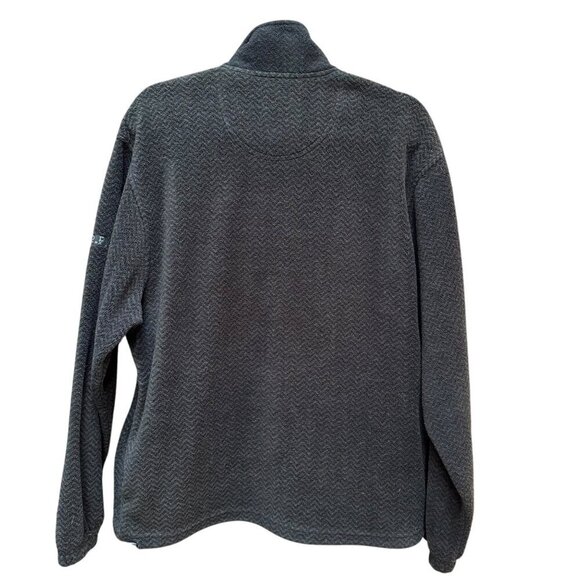 Izod Perform X Fleece Pullover Top‎ 1/4 Zip Pockets Gray Adjustable Mens Size M - Picture 3 of 7